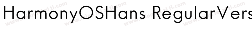 HarmonyOSHans RegularVersion 1000字体转换